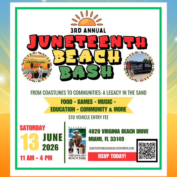 Historic Virginia Key Beach Park - 3rd Annual Juneteenth Beach Bash
