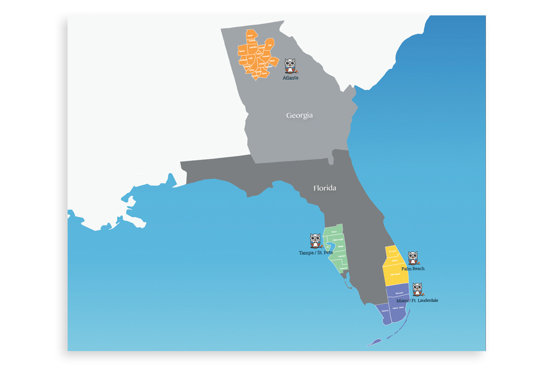 CultureOwl Markets - 4 Markets in Florida and Growing Nationally.