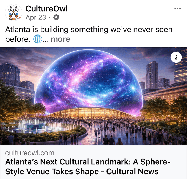 Show announcement on CultureOwl