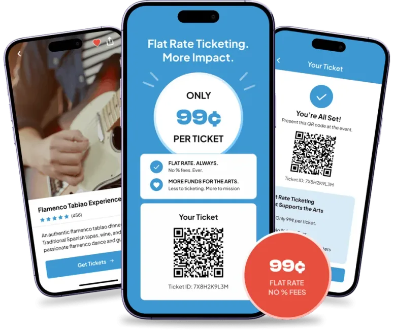 City cultural events ticketing mobile experience