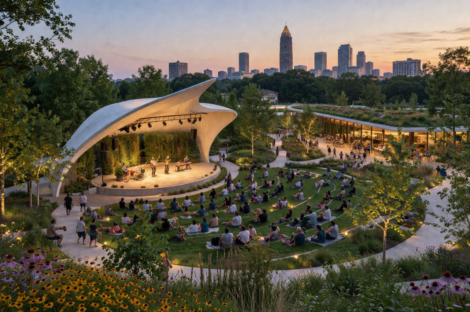 Atlanta Green Space Pavilion Expands Outdoor Arts Access