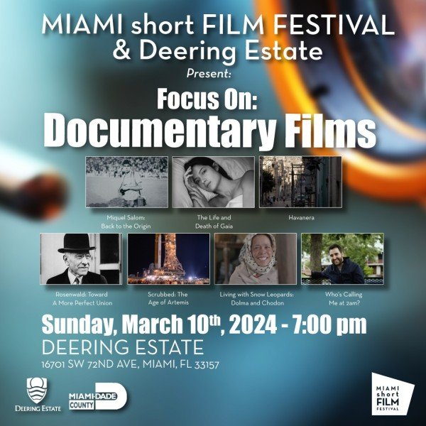 FOCUS ON: Documentary Films- March 10th, 2024, 7PM