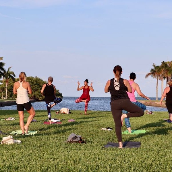 Full Moon Yoga at Deering Estate