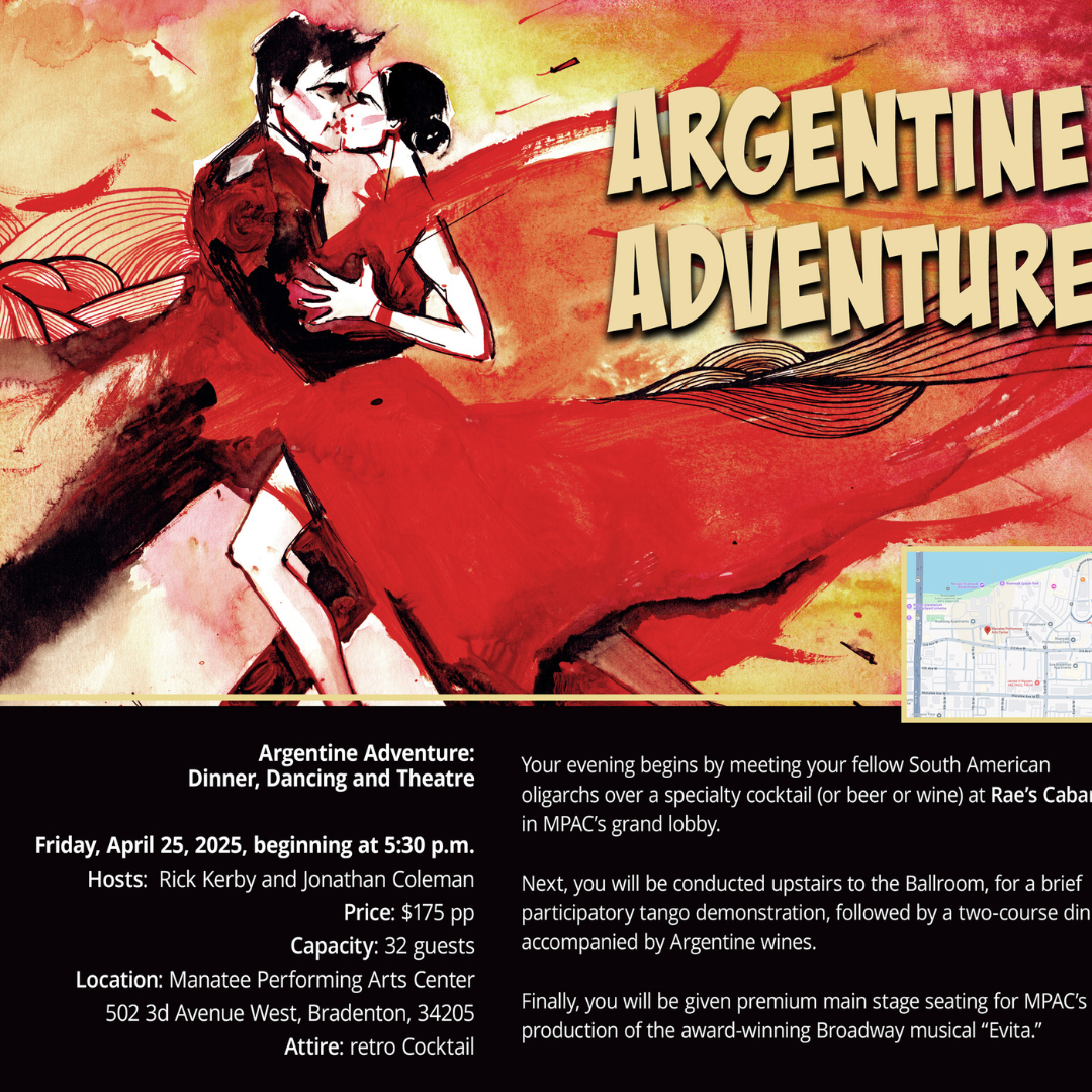 Argentine Adventure: Dinner, Dancing, and Theatre – Mini Events Around the World