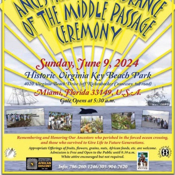 The 2024 Annual Sunrise Ancestral Remembrance of the Middle Passage Ceremony