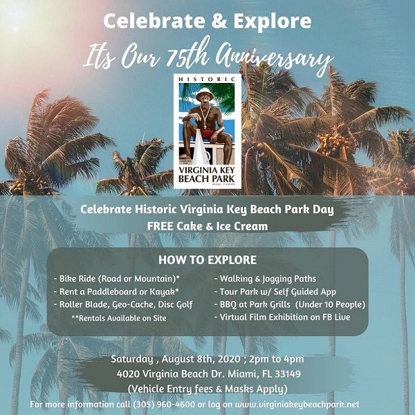 Its our 75th Anniversary - All the Things you can do to Celebrate the Park on Historic Virginia Key Beach Park Day