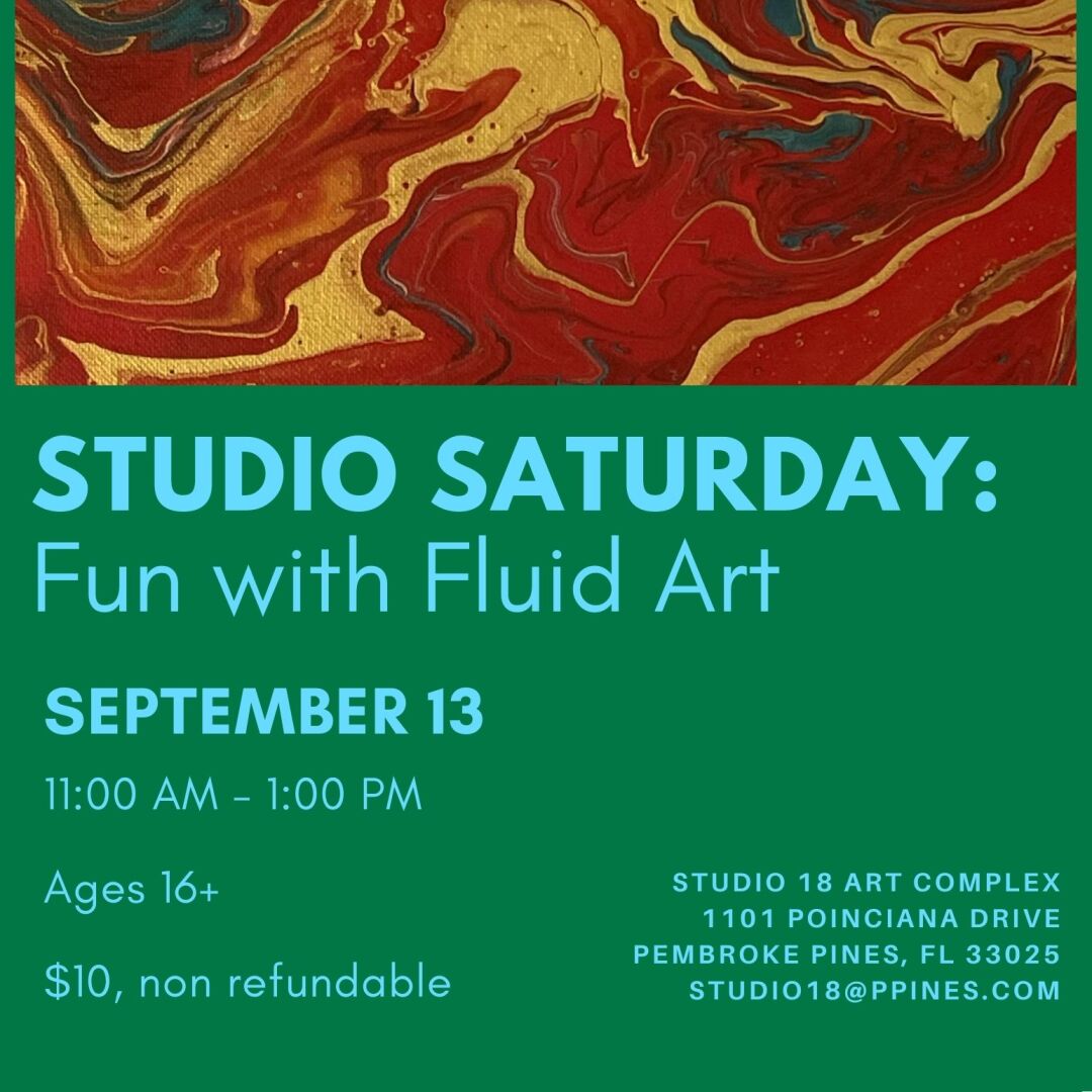 Studio Saturday: Fun with Fluid Art