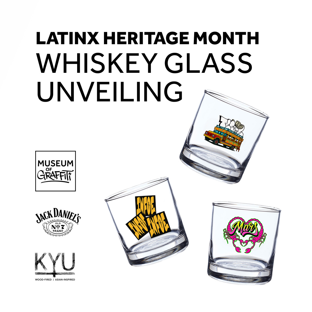 Jack Daniels Whiskey Glass Unveiling at the Museum of Graffiti